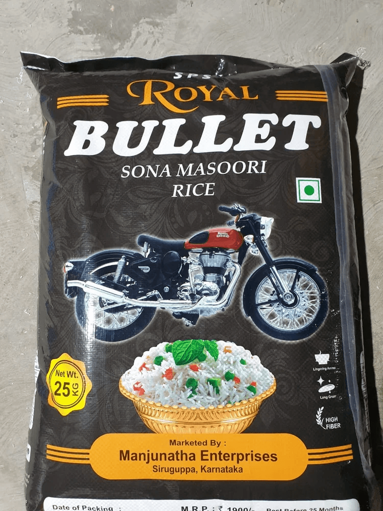 Royal Bullet Sona Steam Rice 26 Kg (c lot)